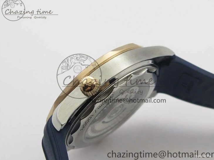 0427 2018 Seamaster Diver 300M SS RG VSF 1:1 Best Edition RG Bezel Blue Dial on Blue Rubber Strap A Contemporary 7927